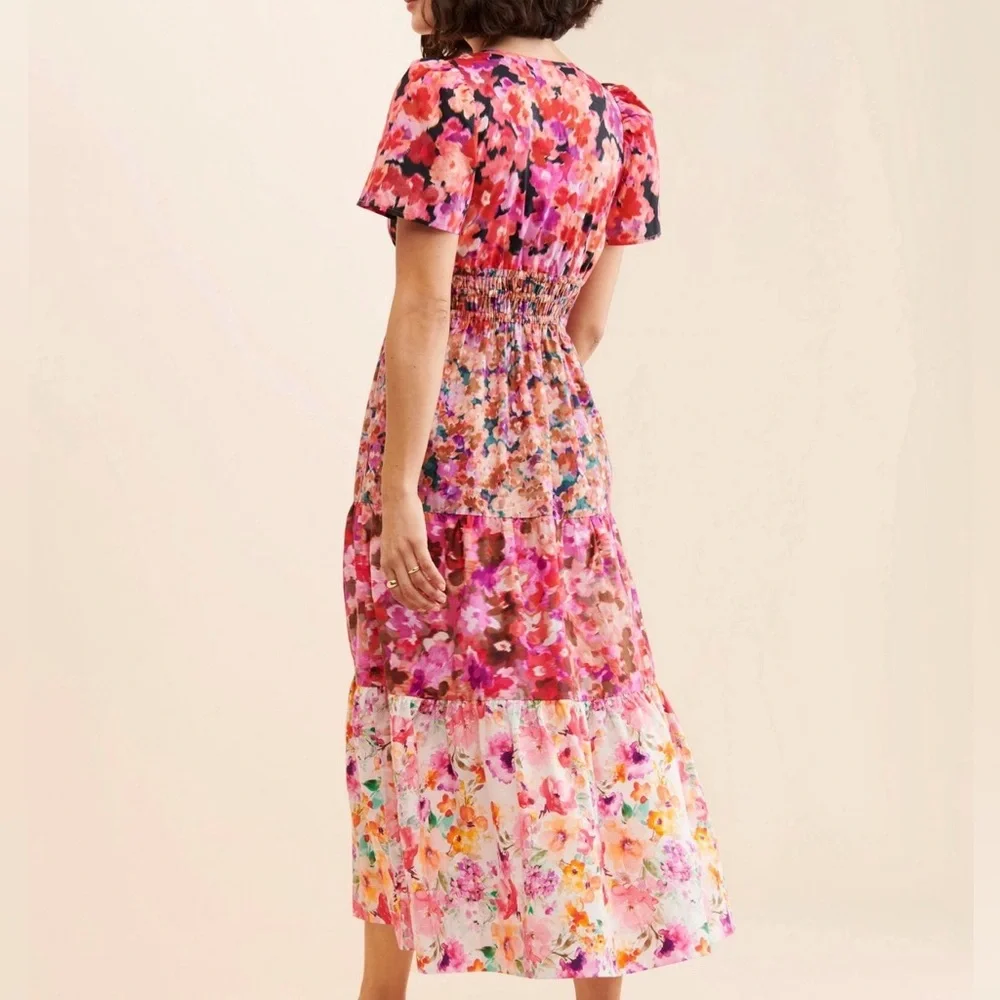 Kachel x Anthropologie Vibrant Floral Maxi Dress, Somerset - style - Picture 2 of 9